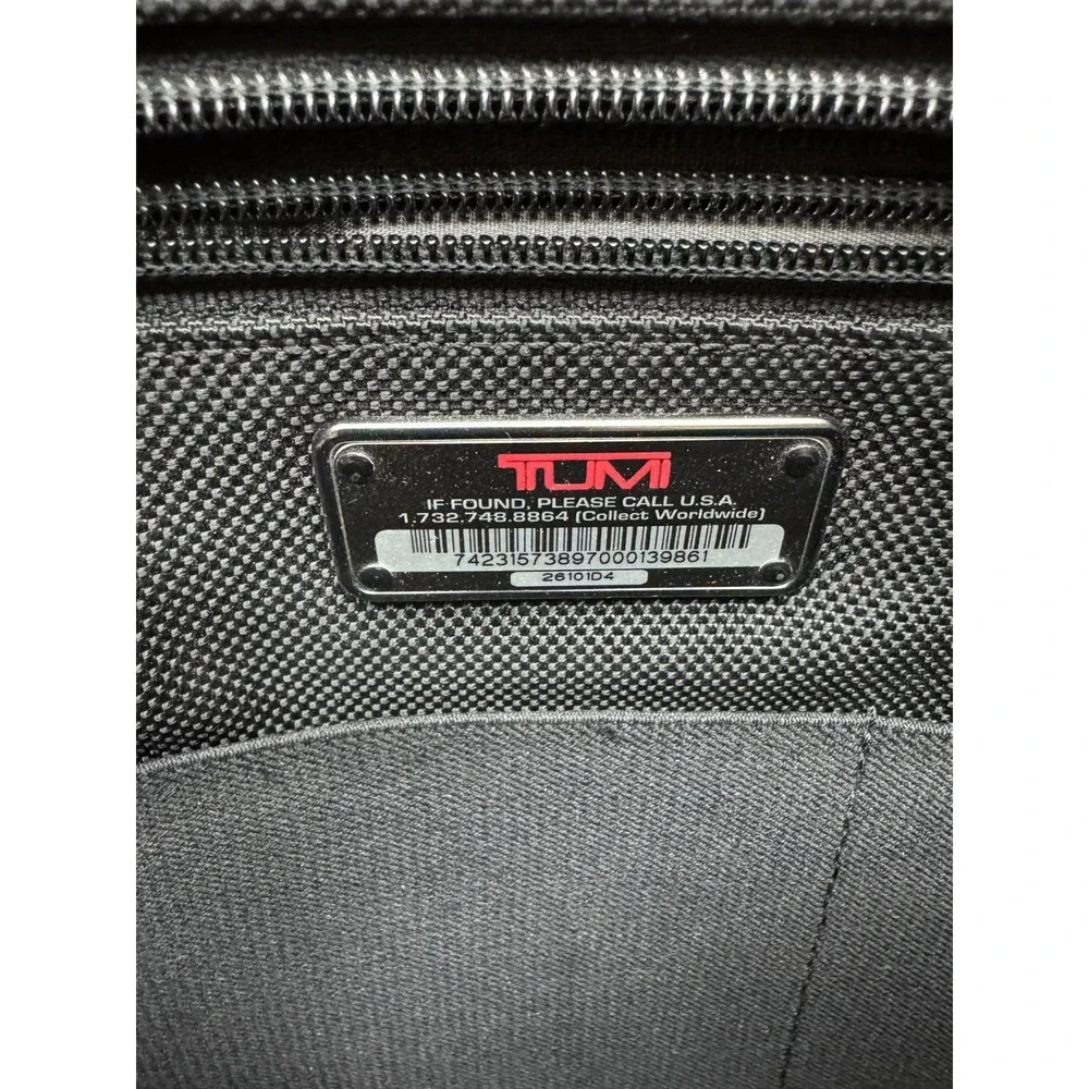 Tumi Nylon Laptop Briefcase Crossbody Messenger‎ Bag Black 26101D4